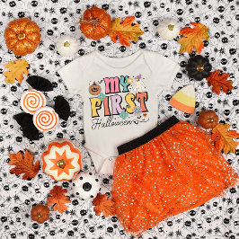 Mein erstes Halloween Niedlich Pumpkin Ghost Groov Baby Strampler