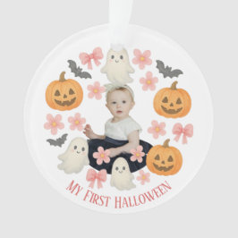 Mein erstes Halloween | Niedlicher Pumpkin & Ghost Ornament