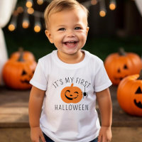 Mein erstes Halloween-Spinnen-Kürbis-Baby-Junge