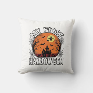 Mein erstes Halloween Vintage T-Shirt-Design für K Kissen