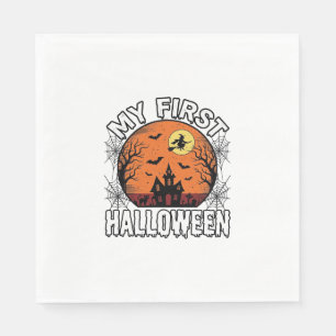 Mein erstes Halloween Vintage-T-Shirt-Design für K Serviette