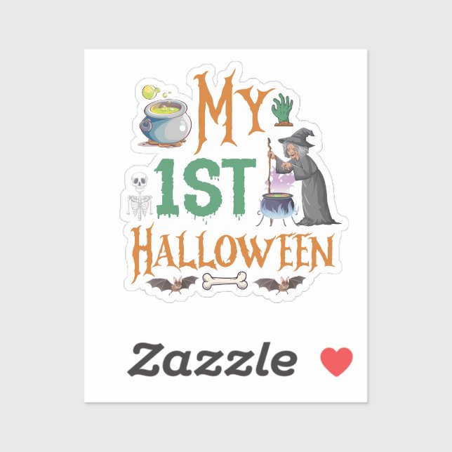 Mein erstes Halloween-Vinyl-Sticker Aufkleber (Blatt)