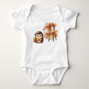 Mein erstes Herbst-Outfit Süßer Igel-Body Baby Strampler