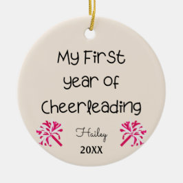 Mein erstes Jahr der Cheerleader Keramik Ornament