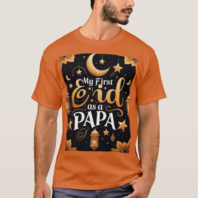 Mein erstes Kind als Papa - Mens Tshirt (Vorderseite)