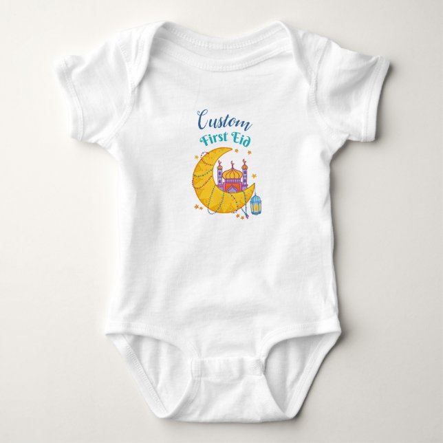 Mein erstes Kind im muslimischen Baby Eid El Fitr  Baby Strampler (Vorderseite)