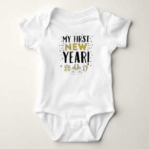 Mein erstes neues Jahr Baby Strampler