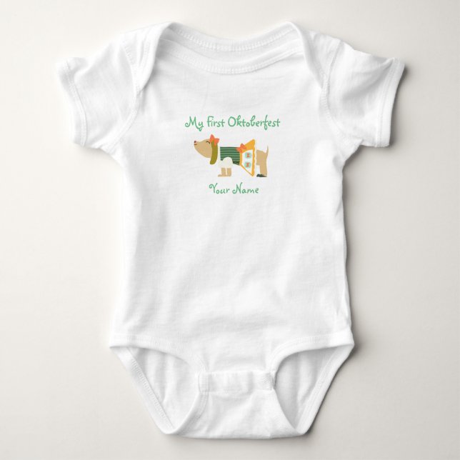 "Mein erstes Oktoberfest" Baby-Bodysuit Baby Strampler (Vorderseite)
