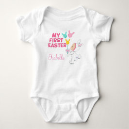 Mein erstes Osterbaby Mädchen rosa Custom Baby Strampler