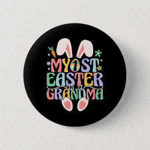 Mein erstes Ostern als Oma Lustiger Osterhase Ne Button