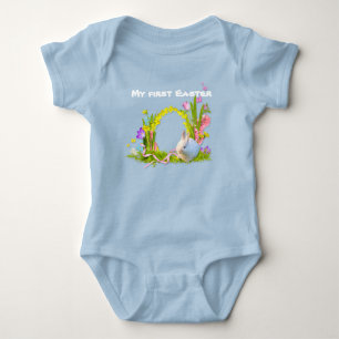 Mein erstes Ostern für Jungen Baby Strampler