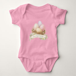 Mein erstes Ostern | Ostereier-Nest-T-Shirt Baby Strampler