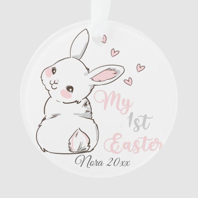 Mein erstes Ostern, sonnig Ornament (Vorderseite)