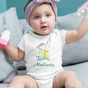 Mein erstes Ostern Süß personalisiert  Baby Strampler