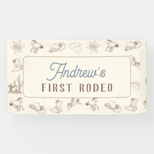 Mein erstes Rodeo Personalisiert Geburtstag Banner
