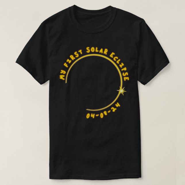 Mein erstes Solar-Eclipse 040824 T-Shirt (Design vorne)