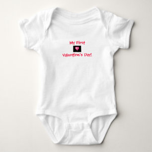 Mein erstes, Valentinstag! - Baby-Strampler Baby Strampler