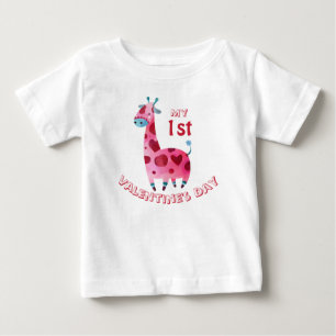 Mein erstes Valentinstag-Babygiraffe Baby T-shirt