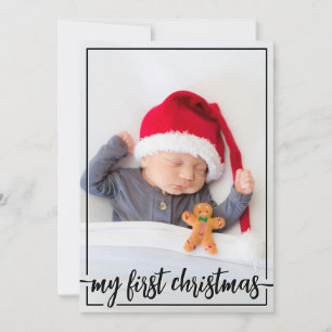 Mein erstes vertikales Weihnachts-Foto Feiertagskarte