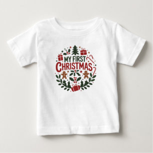 Mein erstes Weihnachten 1. Weihnachten Familie Mat Baby T-shirt