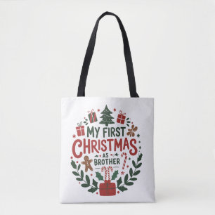 Mein erstes Weihnachten als Bruder Familie passend Tasche