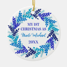 Mein erstes Weihnachten als Onkel Elegant Blue Wre