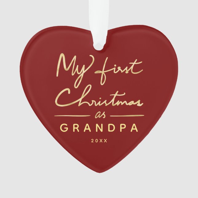 Mein erstes Weihnachten als Ornament (Vorderseite)