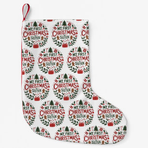 Mein erstes Weihnachten als Schwester Familie pass Kleiner Weihnachtsstrumpf