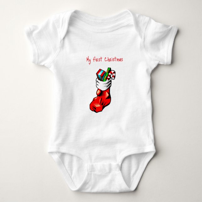Mein erstes Weihnachten - Baby Strampler (Vorderseite)