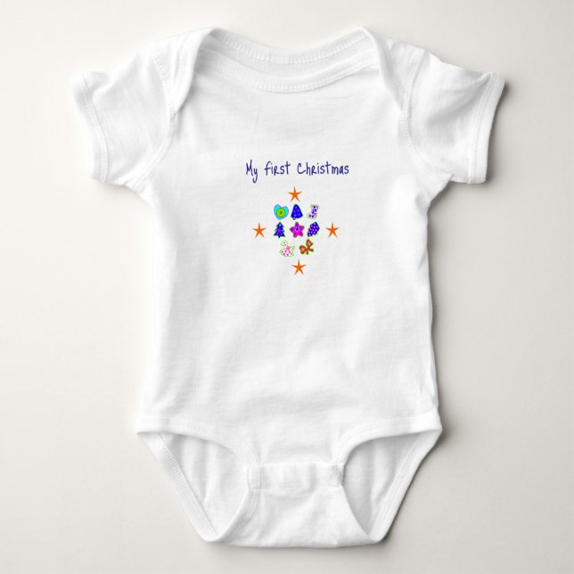 Mein erstes Weihnachten - Baby Strampler (Vorderseite)