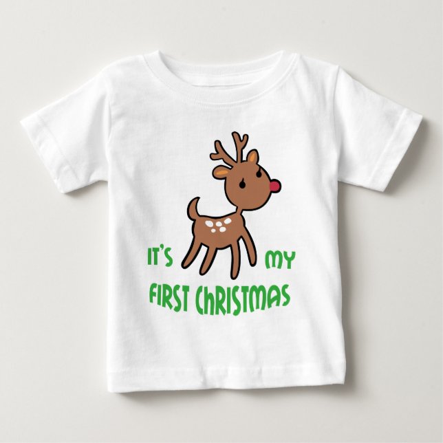 Mein erstes Weihnachten Baby T-shirt (Vorderseite)