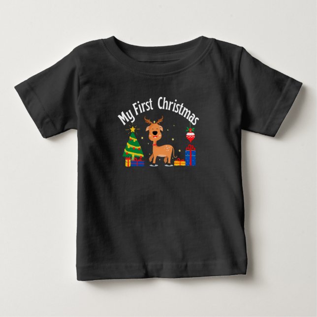 Mein erstes Weihnachten Baby T-shirt (Vorderseite)