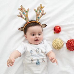Mein erstes Weihnachten Benutzerdefinierte Baby Mä Strampler