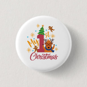 Mein erstes Weihnachten Button