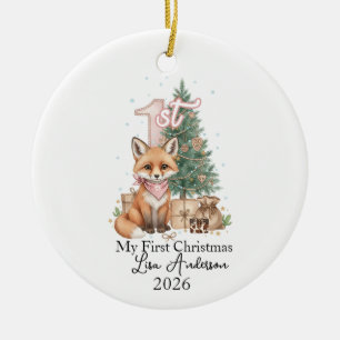 Mein erstes Weihnachten Fuchs-Ornament Keramik Ornament