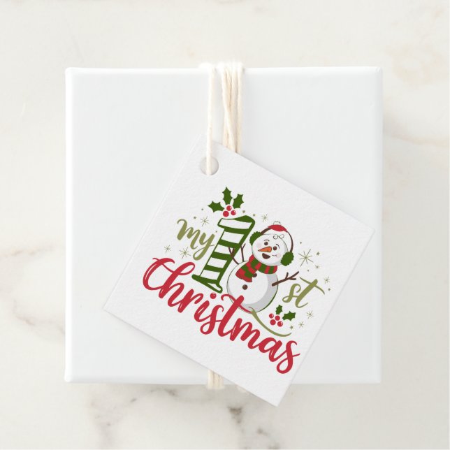 Mein erstes Weihnachten Geschenkanhänger (Beispiel)