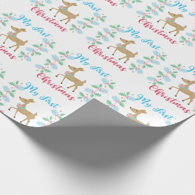 Mein erstes Weihnachten Geschenkpapier (Ecke)
