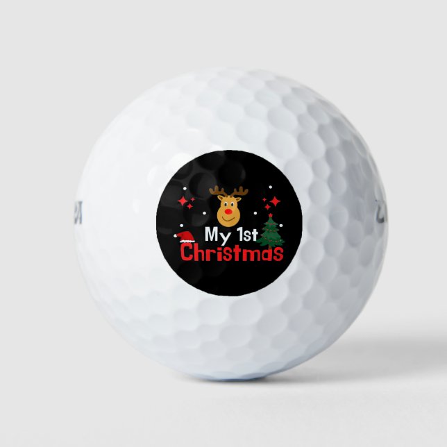 Mein erstes Weihnachten Golfball (Vorderseite)