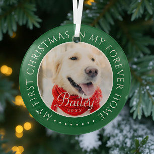 Mein erstes Weihnachten im Forever Zuhause moderne Ornament Aus Glas