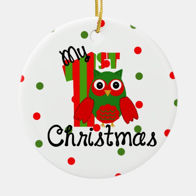 Mein erstes Weihnachten Keramikornament (Vorne)