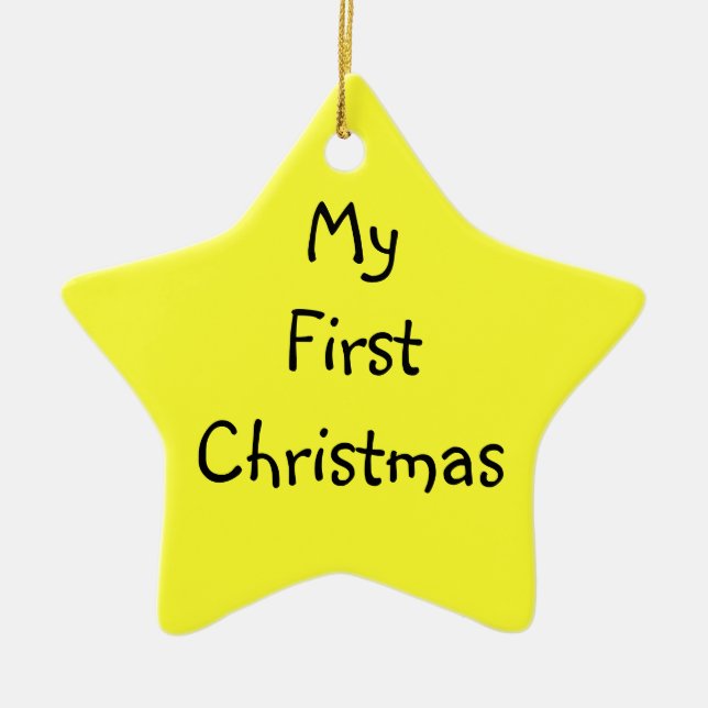 Mein erstes Weihnachten Keramikornament (Vorne)