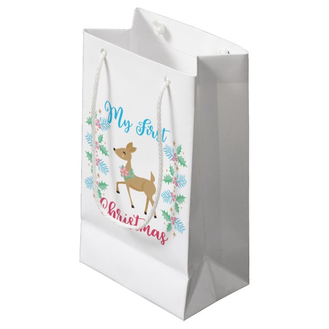 Mein erstes Weihnachten Kleine Geschenktüte (Vorderseite Schrägansicht)