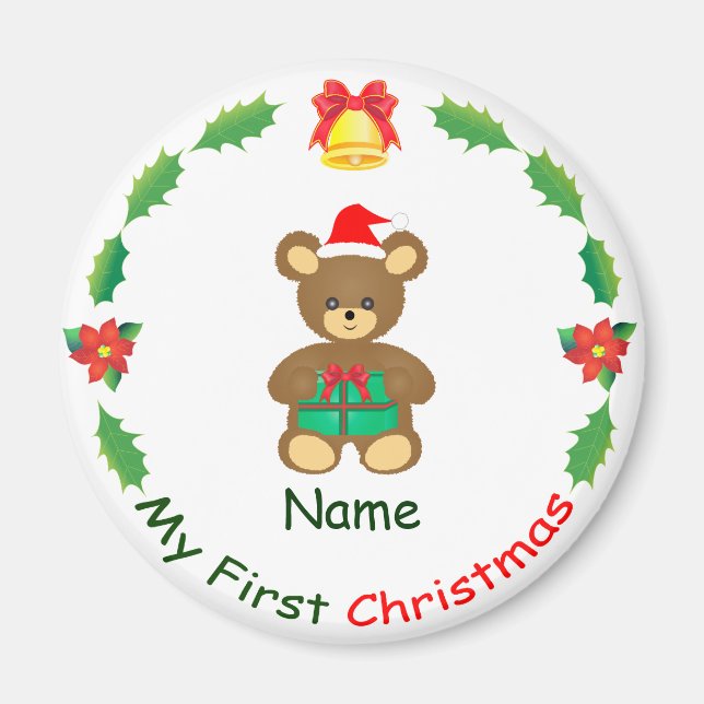 Mein erstes Weihnachten Magnet (Vorne)