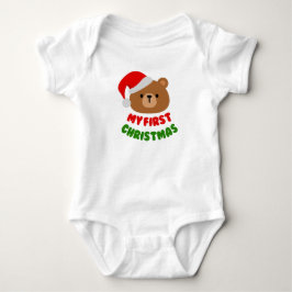 Mein erstes Weihnachten Niedlich Teddy Bär & Weihn Baby Strampler