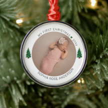 Mein erstes Weihnachten personalisierter Name Jahr