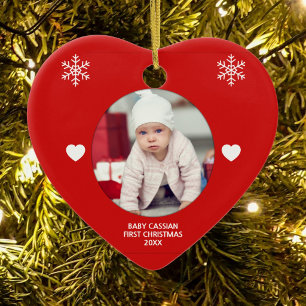 Mein erstes Weihnachten Personalisiertes Elegantes Keramik Ornament