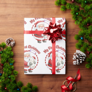 Mein erstes Weihnachten Santa Claus Geschenkverpac Geschenkpapier