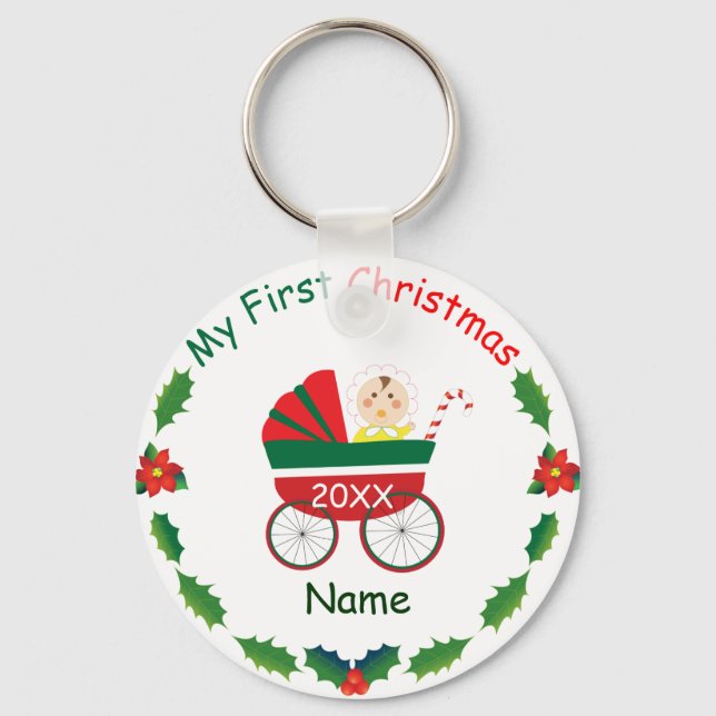 Mein erstes Weihnachten Schlüsselanhänger (Vorderseite)
