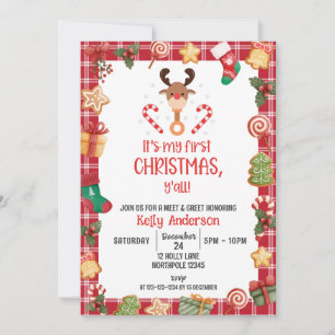 Mein erstes Weihnachten Y'all Meet and Greet Einladung