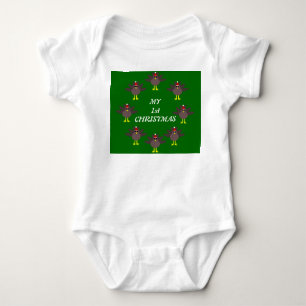 Mein erstes Weihnachts-Custom Türkei Baby Strampler